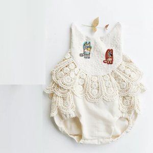 Bluey Dress Smash Cake Bluey Birthday Bingo Outfit Dress Bluey Clothes Romper